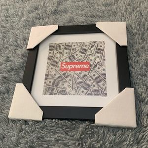 Supreme Cash | Framed Art Print by Fairchild Paris